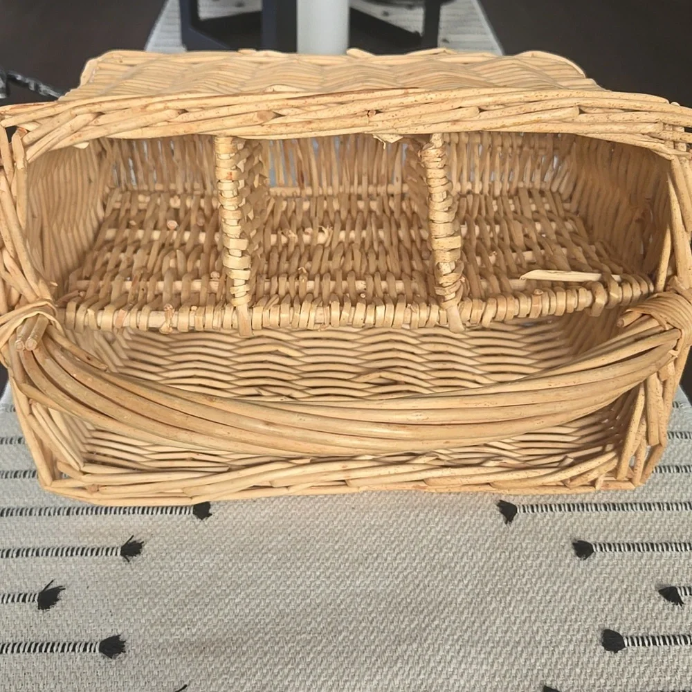 Crate & Barrel Wicker Basket